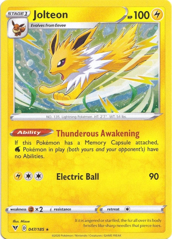 Image for Jolteon - 047/185 (Cosmos Holo) (047/185) (Miscellaneous Cards & Products) (MCAP) - Pokemon