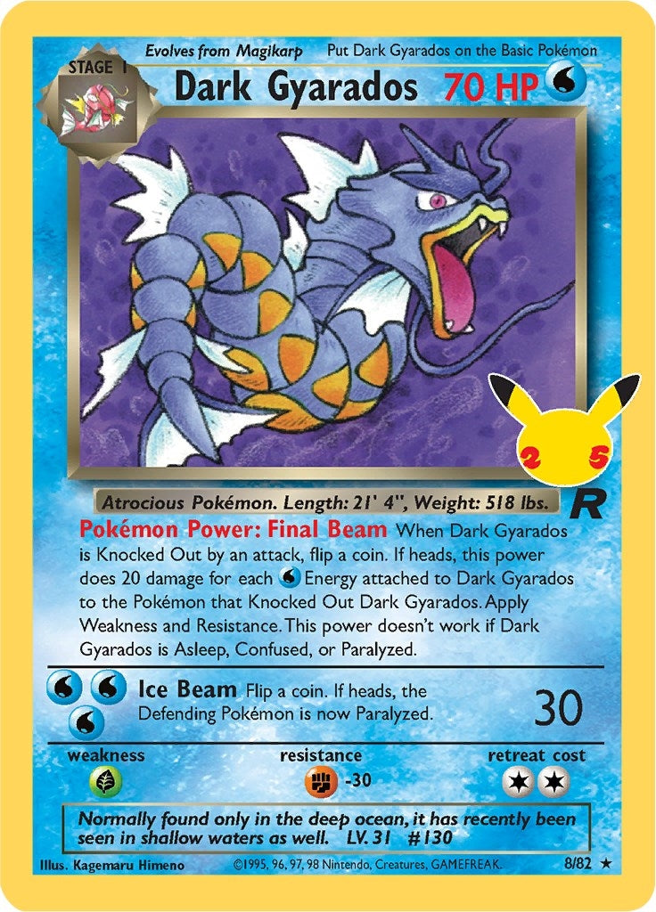Image for Dark Gyarados (8/82) (Celebrations: Classic Collection) - Pokemon