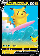 Image for Surfing Pikachu V (008/025) (Celebrations) - Pokemon
