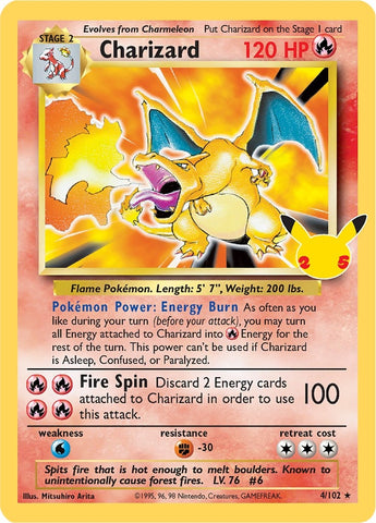 Image for Charizard (4/102) (Celebrations: Classic Collection) - Pokemon