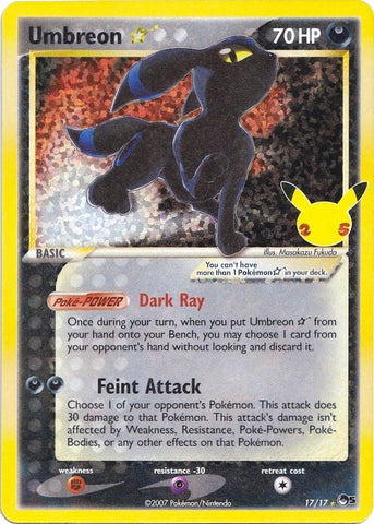 Image for Umbreon Star (17/17) (Celebrations: Classic Collection) - Pokemon