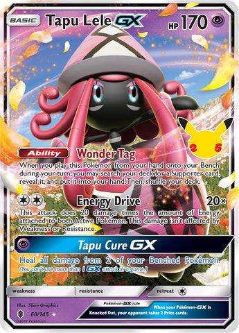 Image for Tapu Lele GX (60/145) (Celebrations: Classic Collection) - Pokemon