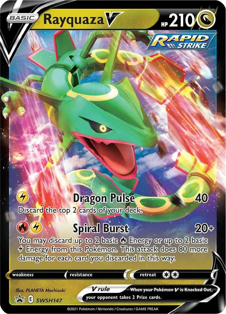 Rayquaza V - SWSH147 (SWSH147) (SWSH: Sword & Shield Promo Cards) (SWSD) Pokemon