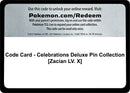 Image for Code Card - Celebrations Deluxe Pin Collection [Zacian LV. X] (Celebrations) - Pokemon