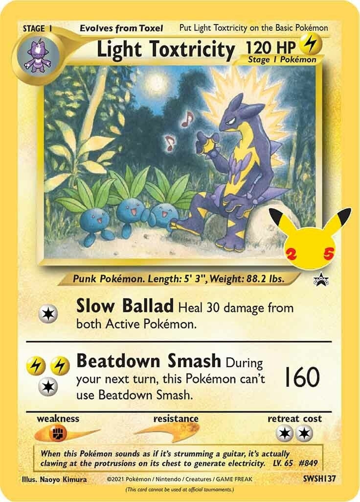 Light Toxtricity - SWSH137 (SWSH137) (SWSH: Sword & Shield Promo Cards) (SWSD) Pokemon