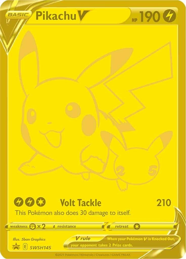 Image for Pikachu V - SWSH145 (SWSH145) (SWSH: Sword & Shield Promo Cards) (SWSD) - Pokemon