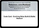 Image for Code Card - Evolving Skies Build & Battle Stadium (SWSH07: Evolving Skies) - Pokemon