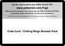 Image for Code Card - Chilling Reign Booster Pack (SWSH06: Chilling Reign) - Pokemon