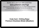 Image for Code Card - Chilling Reign Premium Checklane Blister [Blaziken] (SWSH06: Chilling Reign) - Pokemon