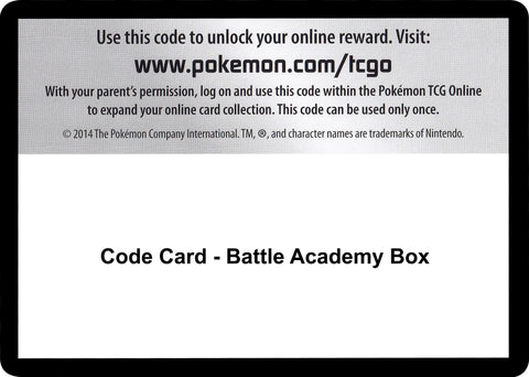 Image for Code Card - Battle Academy Box - Pokemon