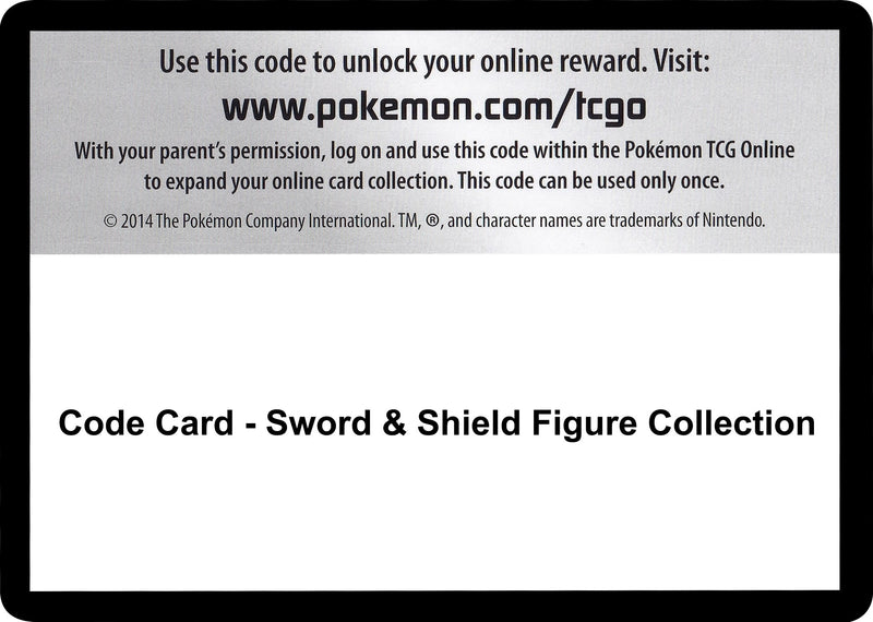 Image for Code Card - Sword & Shield Figure Collection (SWSH02: Rebel Clash) (SWSH02) - Pokemon