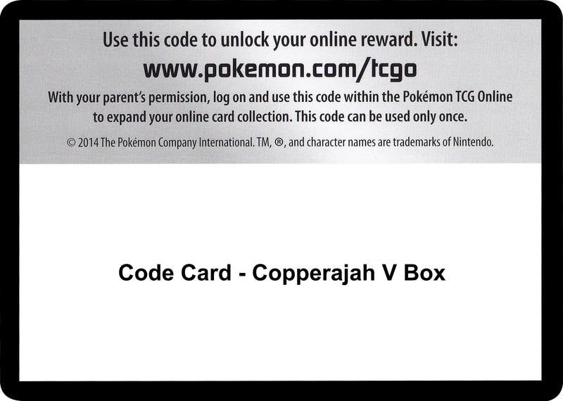 Image for Code Card - Copperajah V Box (SWSH02: Rebel Clash) (SWSH02) - Pokemon