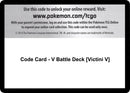 Image for Code Card - V Battle Deck [Victini V] (Miscellaneous Cards & Products) (MCAP) - Pokemon