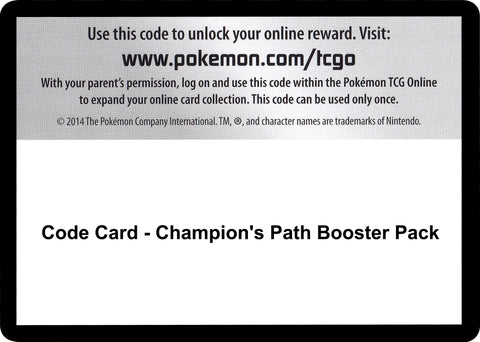 Image for Code Card - Champion's Path Booster Pack (Champion's Path) - Pokemon