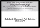 Image for Code Card - Champion's Path Collection [Hatterene V] (Champion's Path) - Pokemon