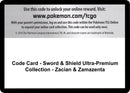 Image for Code Card - Sword & Shield Ultra-Premium Collection - Zacian & Zamazenta (Miscellaneous Cards & Products) (MCAP) - Pokemon