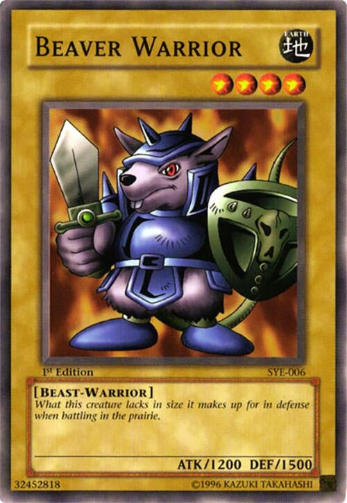 Beaver Warrior (SYE-006) (Starter Deck: Yugi Evolution) YuGiOh