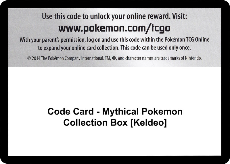 Image for Code Card - Mythical Pokemon Collection Box [Keldeo] (Generations) (GEN) - Pokemon