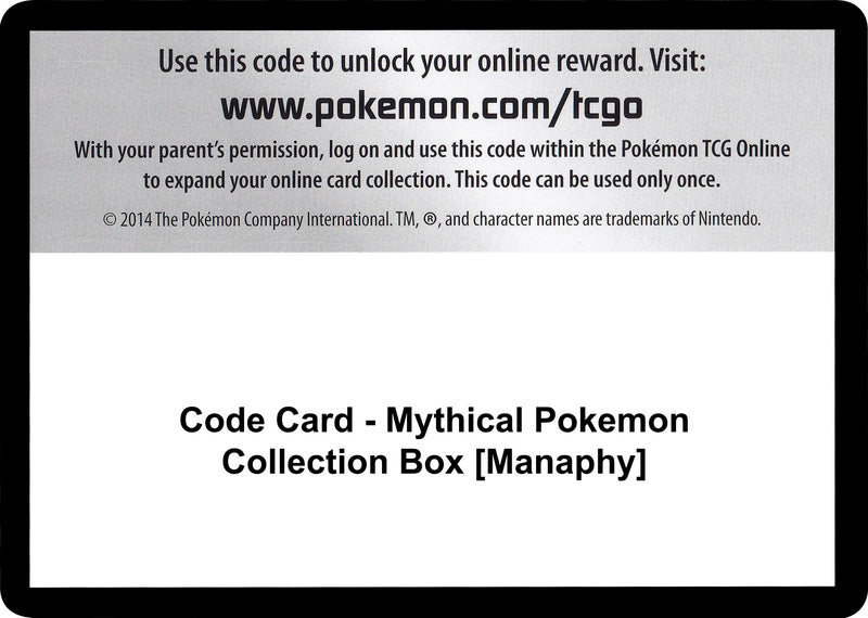 Image for Code Card - Mythical Pokemon Collection Box [Manaphy] (Generations) (GEN) - Pokemon