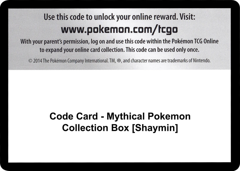 Image for Code Card - Mythical Pokemon Collection Box [Shaymin] (Generations) (GEN) - Pokemon