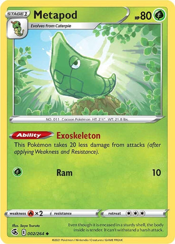 Image for Metapod (002/264) (SWSH08: Fusion Strike) - Pokemon
