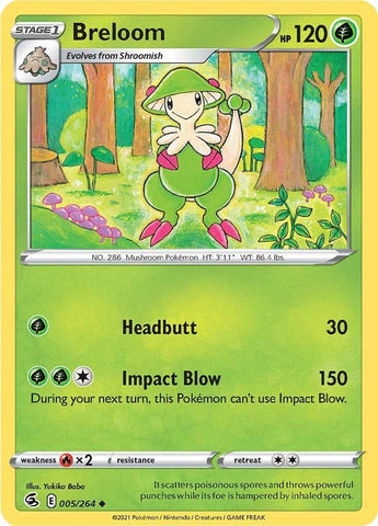 Image for Breloom (005/264) (SWSH08: Fusion Strike) - Pokemon