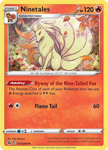 Image for Ninetales (31) (031/264) (SWSH08: Fusion Strike) - Pokemon