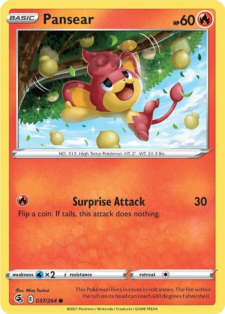 Image for Pansear (037/264) (SWSH08: Fusion Strike) - Pokemon