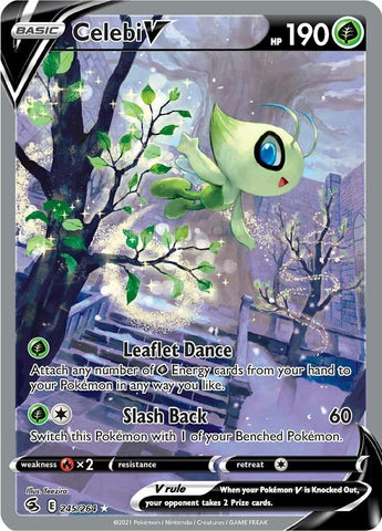 Image for Celebi V (Alternate Full Art) (245/264) (SWSH08: Fusion Strike) - Pokemon