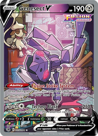 Image for Genesect V (Alternate Full Art) (255/264) (SWSH08: Fusion Strike) - Pokemon