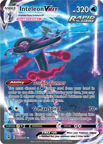 Image for Inteleon VMAX (Alternate Art Secret) (266/264) (SWSH08: Fusion Strike) - Pokemon