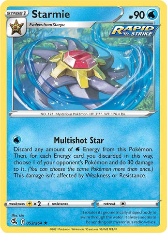 Image for Starmie (053/264) (SWSH08: Fusion Strike) - Pokemon