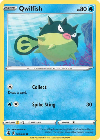 Image for Qwilfish (060/264) (SWSH08: Fusion Strike) - Pokemon