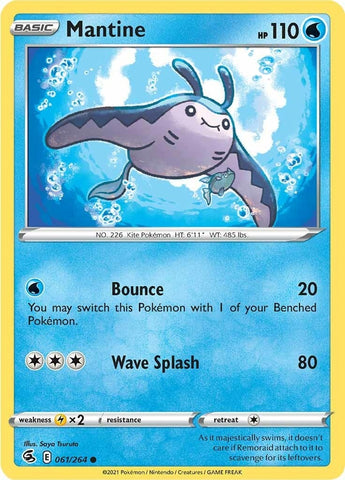 Image for Mantine (061/264) (SWSH08: Fusion Strike) - Pokemon