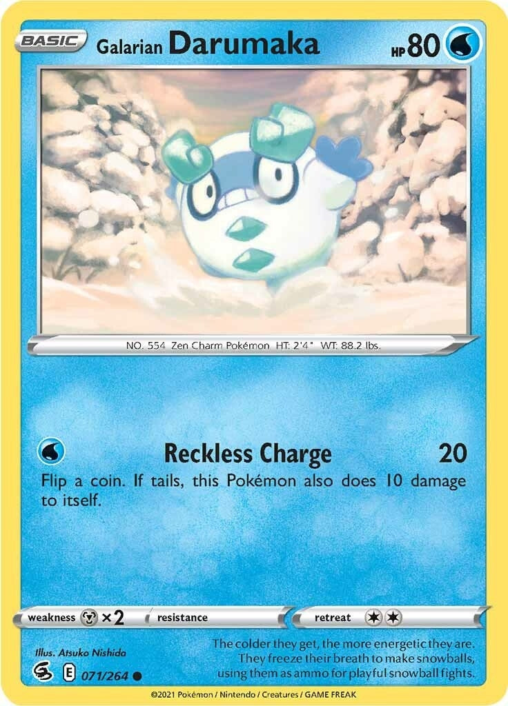 Image for Galarian Darumaka (071/264) (SWSH08: Fusion Strike) - Pokemon
