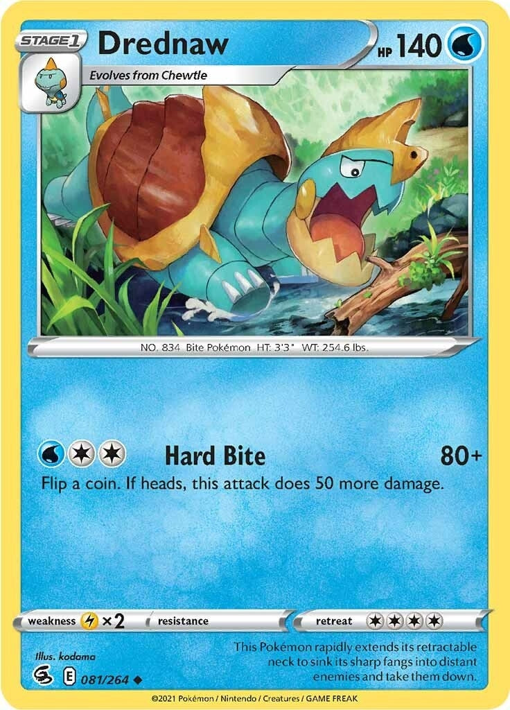 Image for Drednaw (081/264) (SWSH08: Fusion Strike) - Pokemon