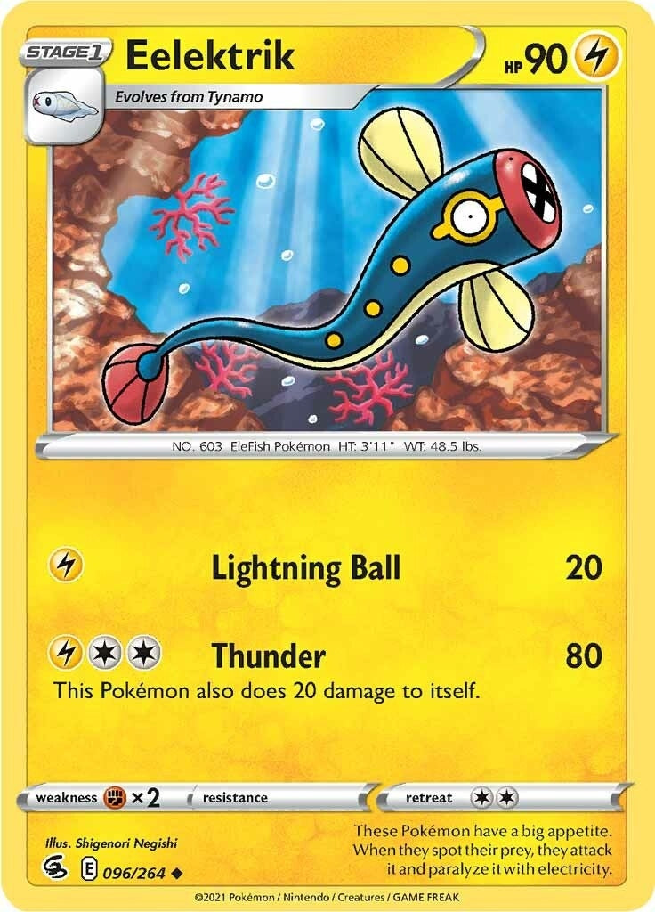 Image for Eelektrik (096/264) (SWSH08: Fusion Strike) - Pokemon