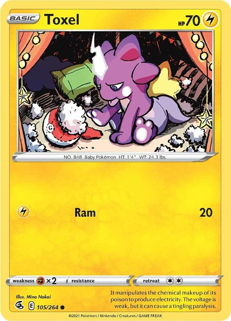 Image for Toxel (105) (105/264) (SWSH08: Fusion Strike) - Pokemon