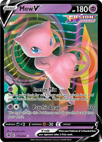 Image for Mew V (113/264) (SWSH08: Fusion Strike) - Pokemon