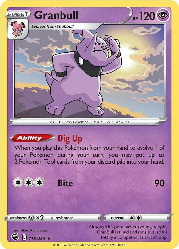 Image for Granbull (116/264) (SWSH08: Fusion Strike) - Pokemon