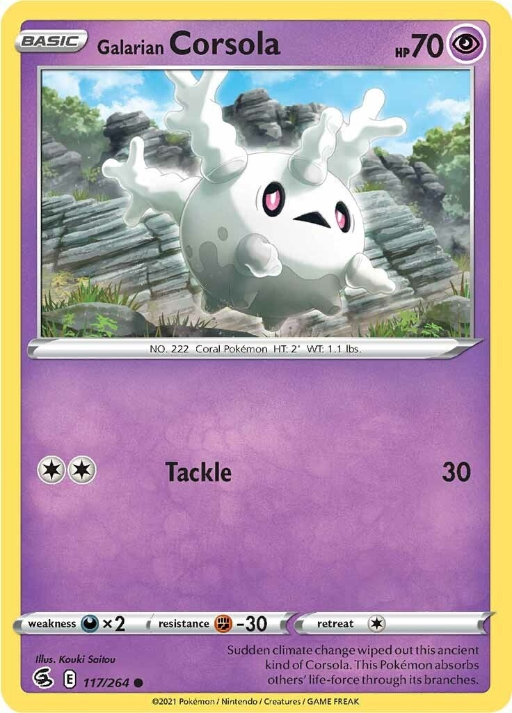 Image for Galarian Corsola (117/264) (SWSH08: Fusion Strike) - Pokemon