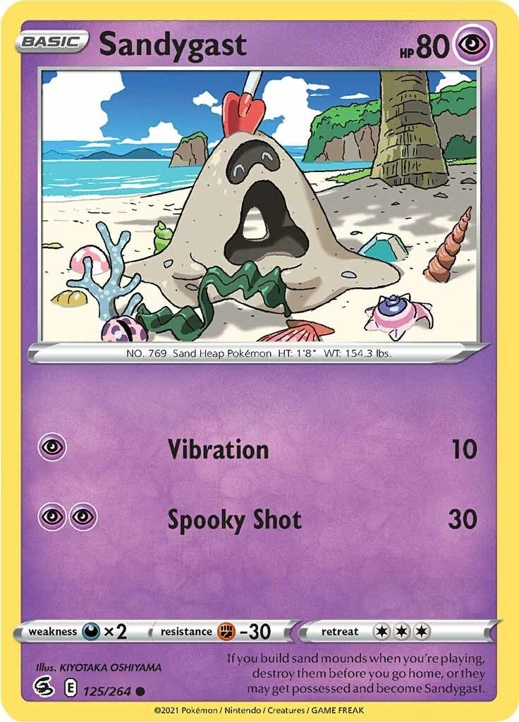 Image for Sandygast (125/264) (SWSH08: Fusion Strike) - Pokemon