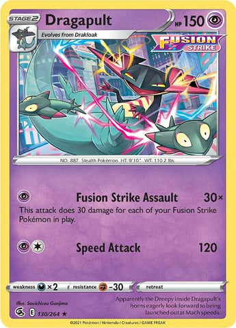 Image for Dragapult (130/264) (SWSH08: Fusion Strike) - Pokemon