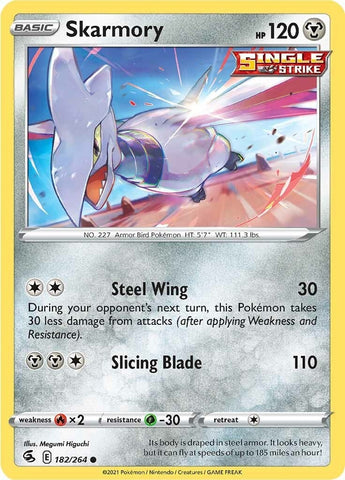 Image for Skarmory (182/264) (SWSH08: Fusion Strike) - Pokemon