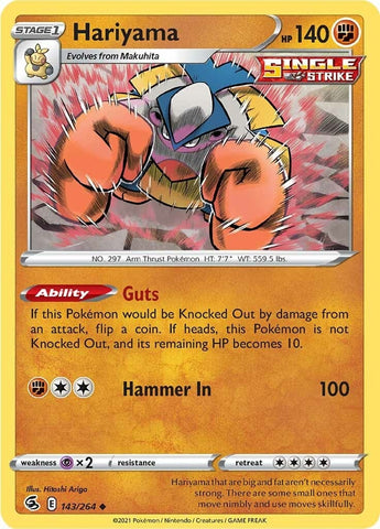 Image for Hariyama (143/264) (SWSH08: Fusion Strike) - Pokemon