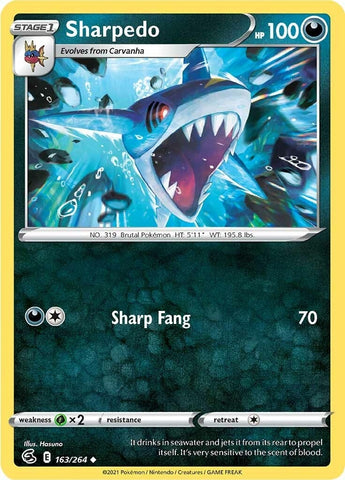 Image for Sharpedo (163/264) (SWSH08: Fusion Strike) - Pokemon