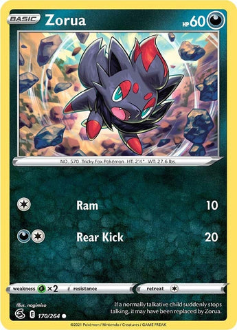 Image for Zorua (170/264) (SWSH08: Fusion Strike) - Pokemon