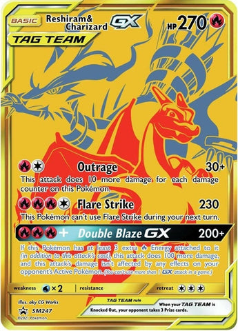 Reshiram & Charizard GX - SM247 (SM247) (SM Promos) (SMP) Pokemon
