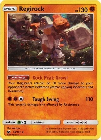Image for Regirock - 53/111 (Cosmos Holo) (53/111) (SM Promos) (SMP) - Pokemon