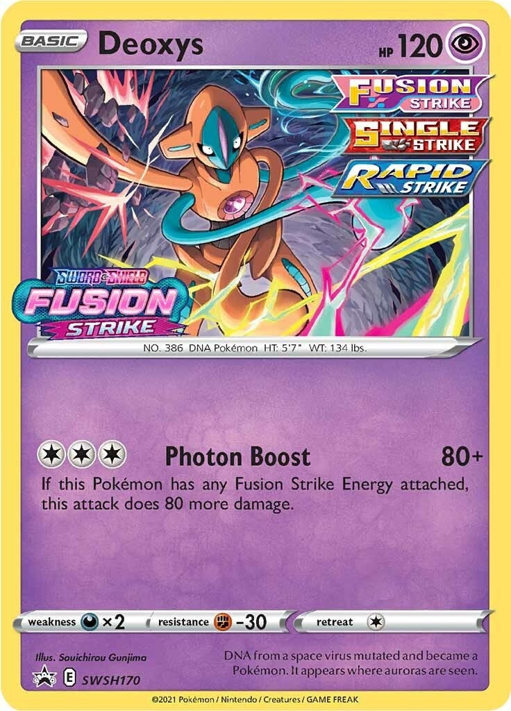 Image for Deoxys - SWSH170 (Prerelease) (SWSH170) (SWSH: Sword & Shield Promo Cards) (SWSD) - Pokemon